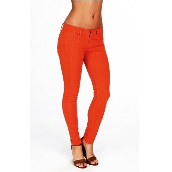 Wildfox Denim - WILDFOX | Carmen Orange Low Rise Skinny Jeans - B4